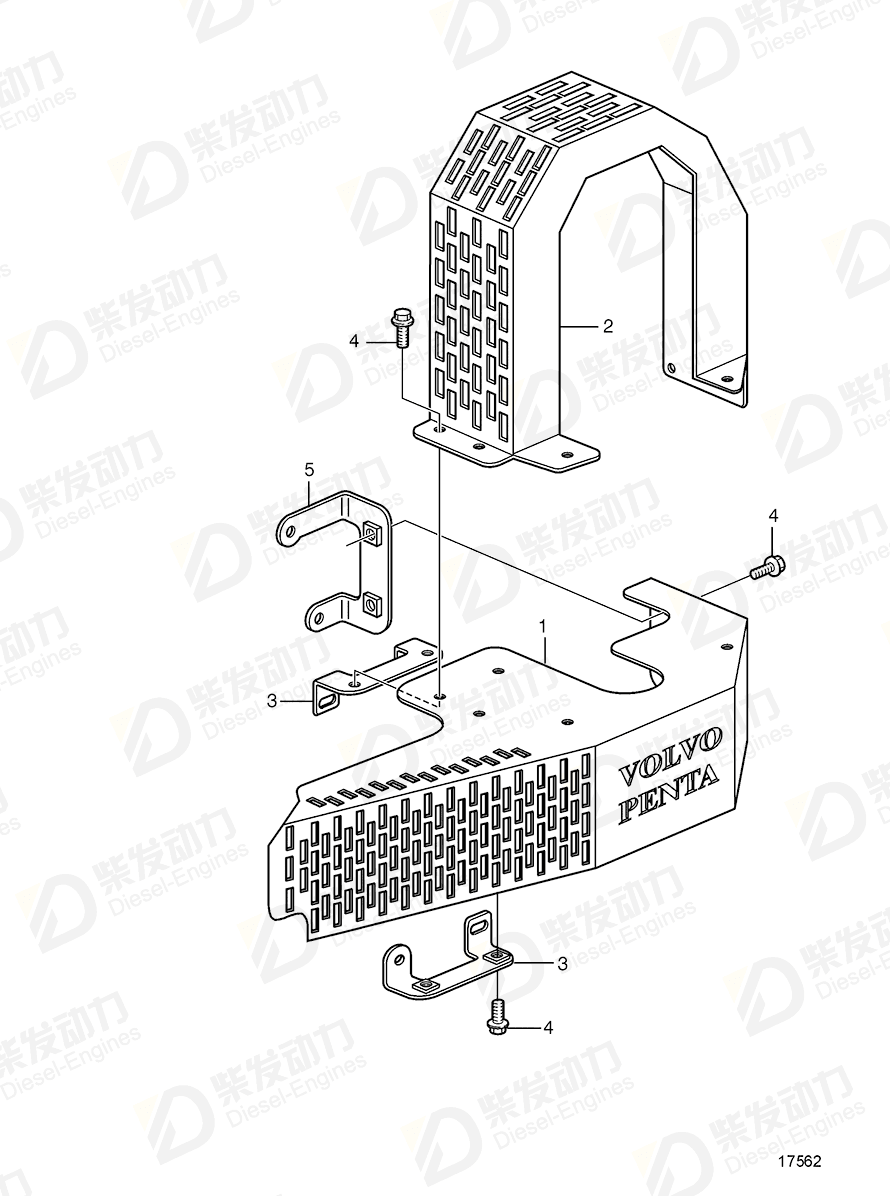 volvo penta Bracket 3826443 Drawing volvo penta Bracket 3826443 Drawing